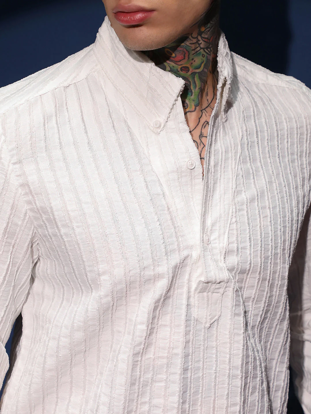 Edge-Lined Half-Placket Shirt - Image 7