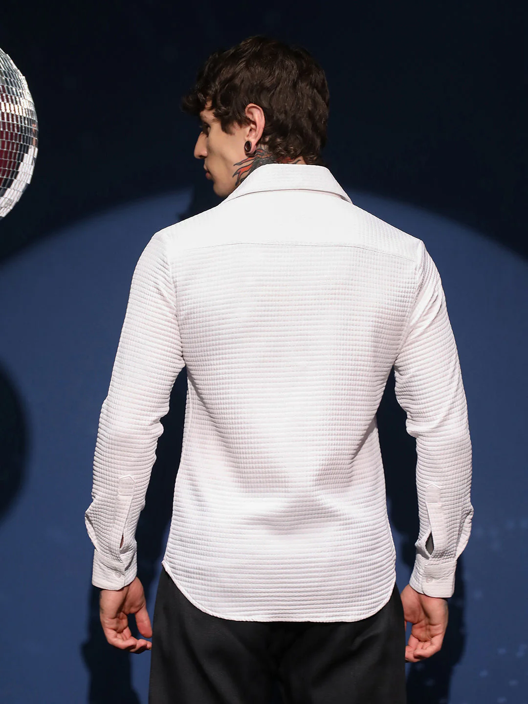 Grid-Textured Shirt - Image 4