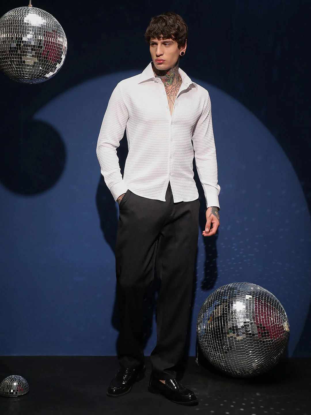 Grid-Textured Shirt - Image 5
