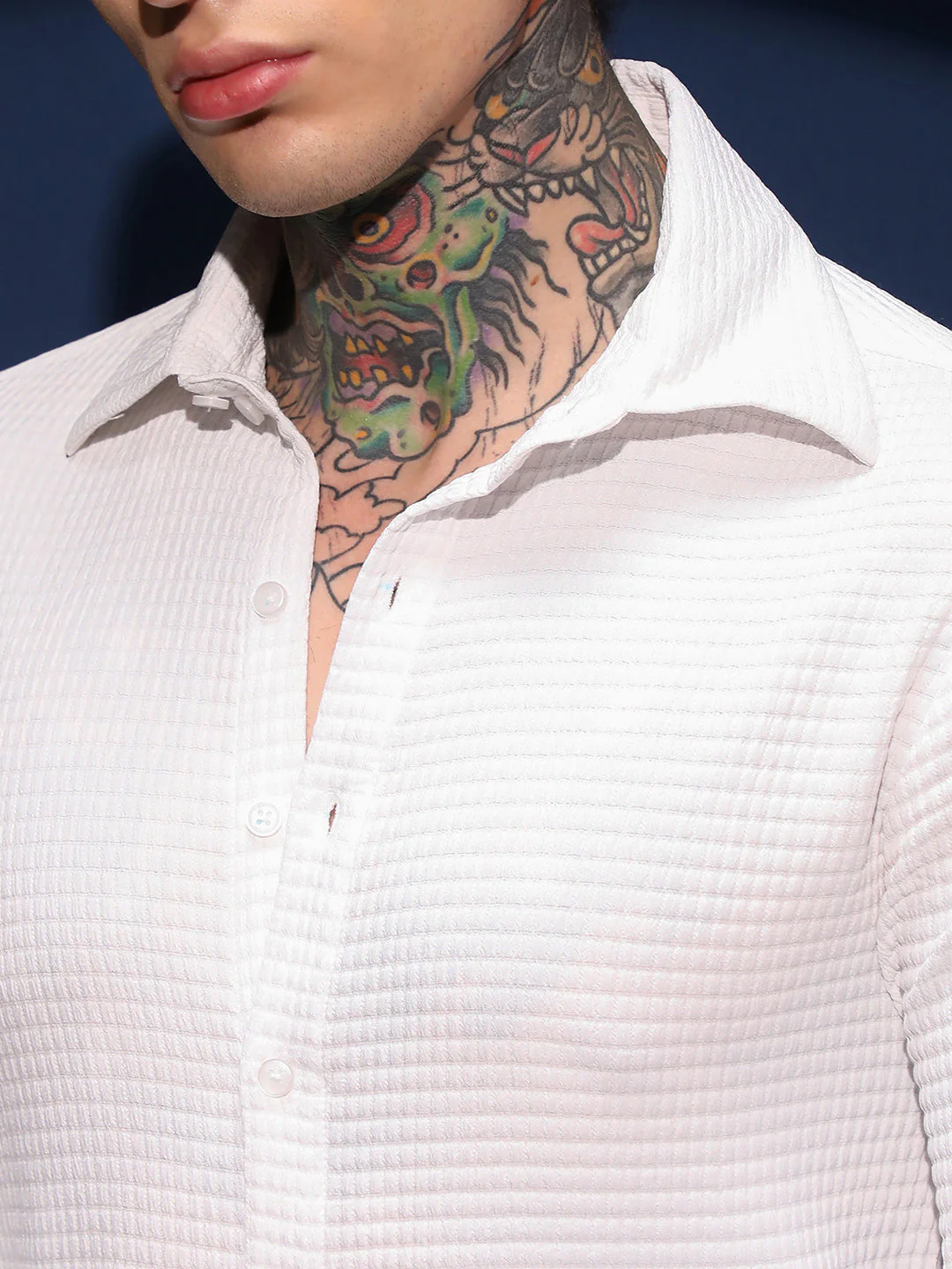 Grid-Textured Shirt - Image 7