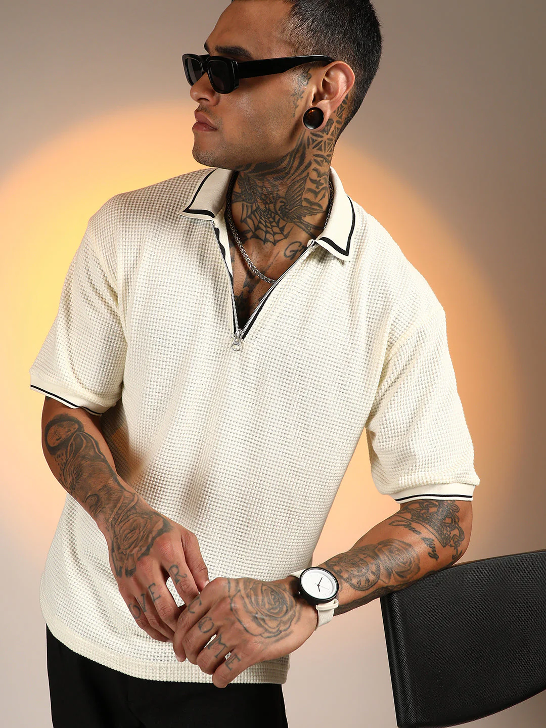 Micro-Waffle Polo T-Shirt - Image 2