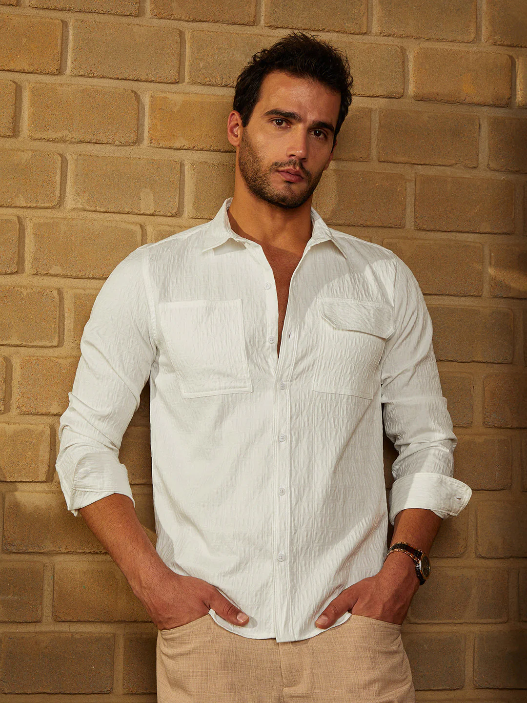 Obliqa-Utility Relaxed Shirt - Image 2