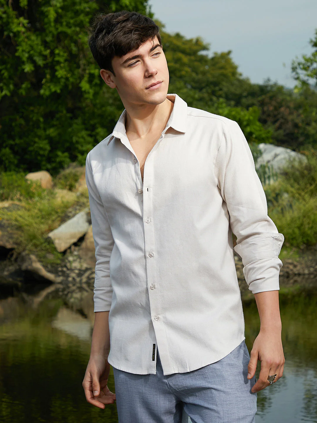 Solid Regular Shirt - Image 3