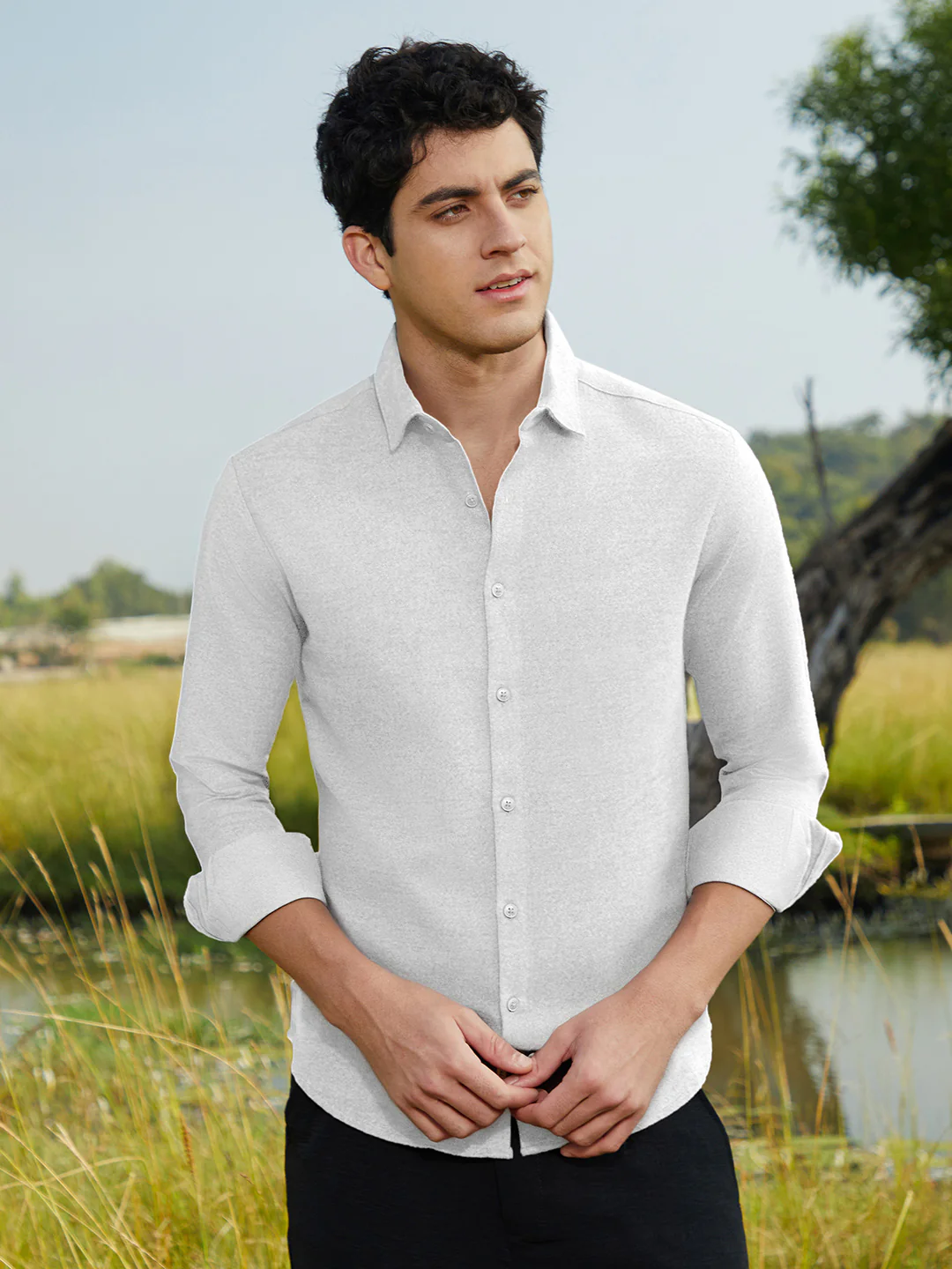 Solid Regular Shirt - Image 9