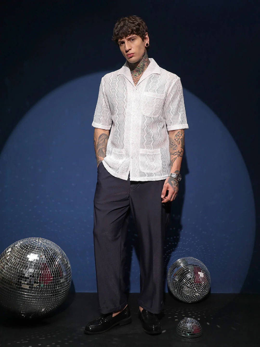 Swirl Open-Knit Shirt - Image 5