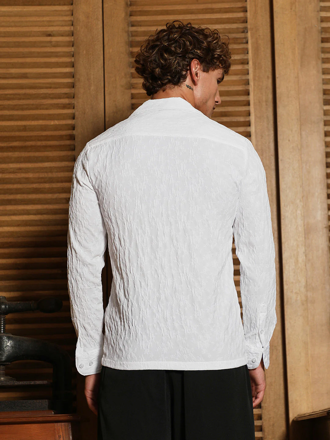 Textured-Cuban Shirt - Image 4