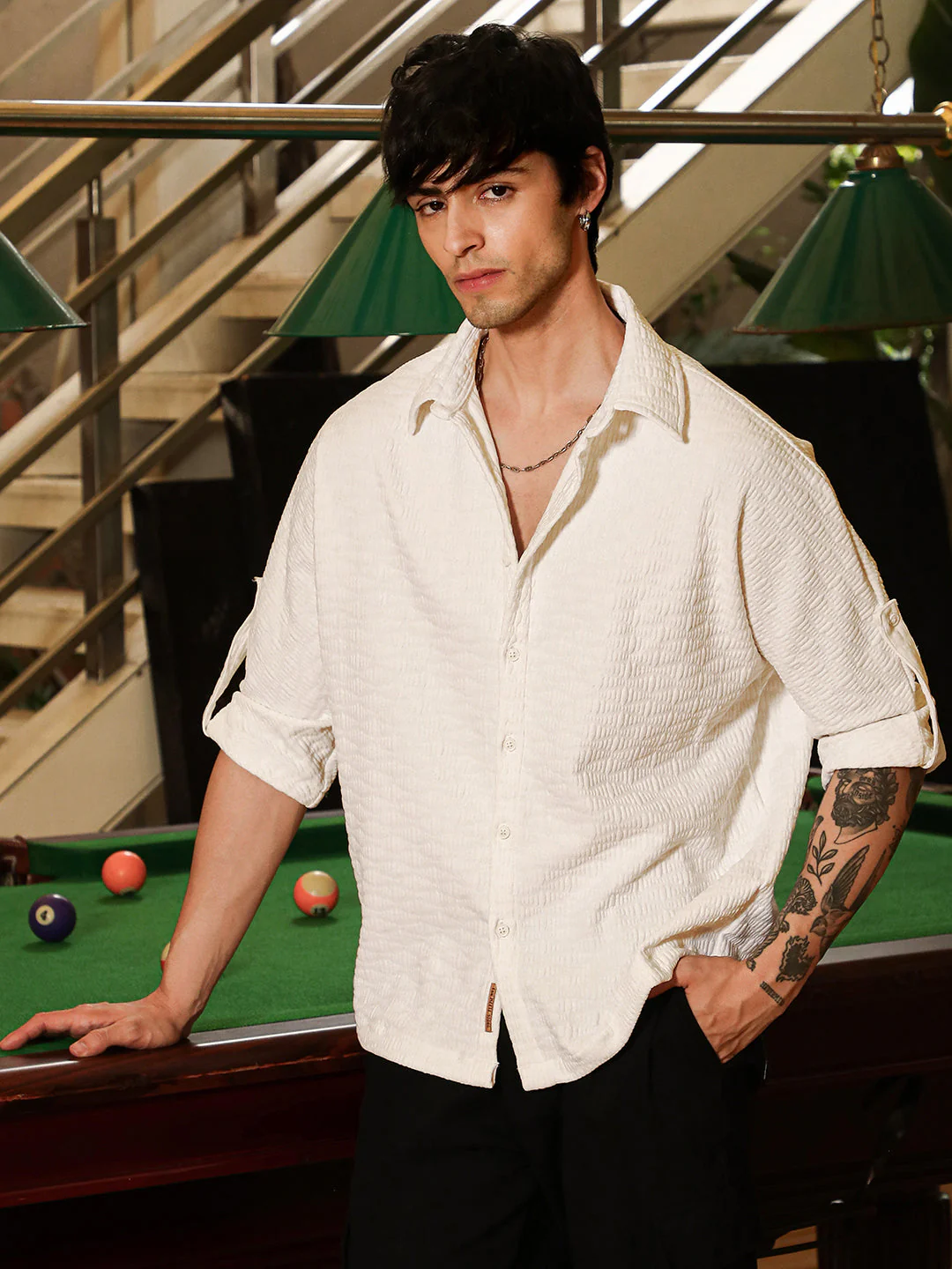 Wave-Tactile Relaxed Shirt - Image 2