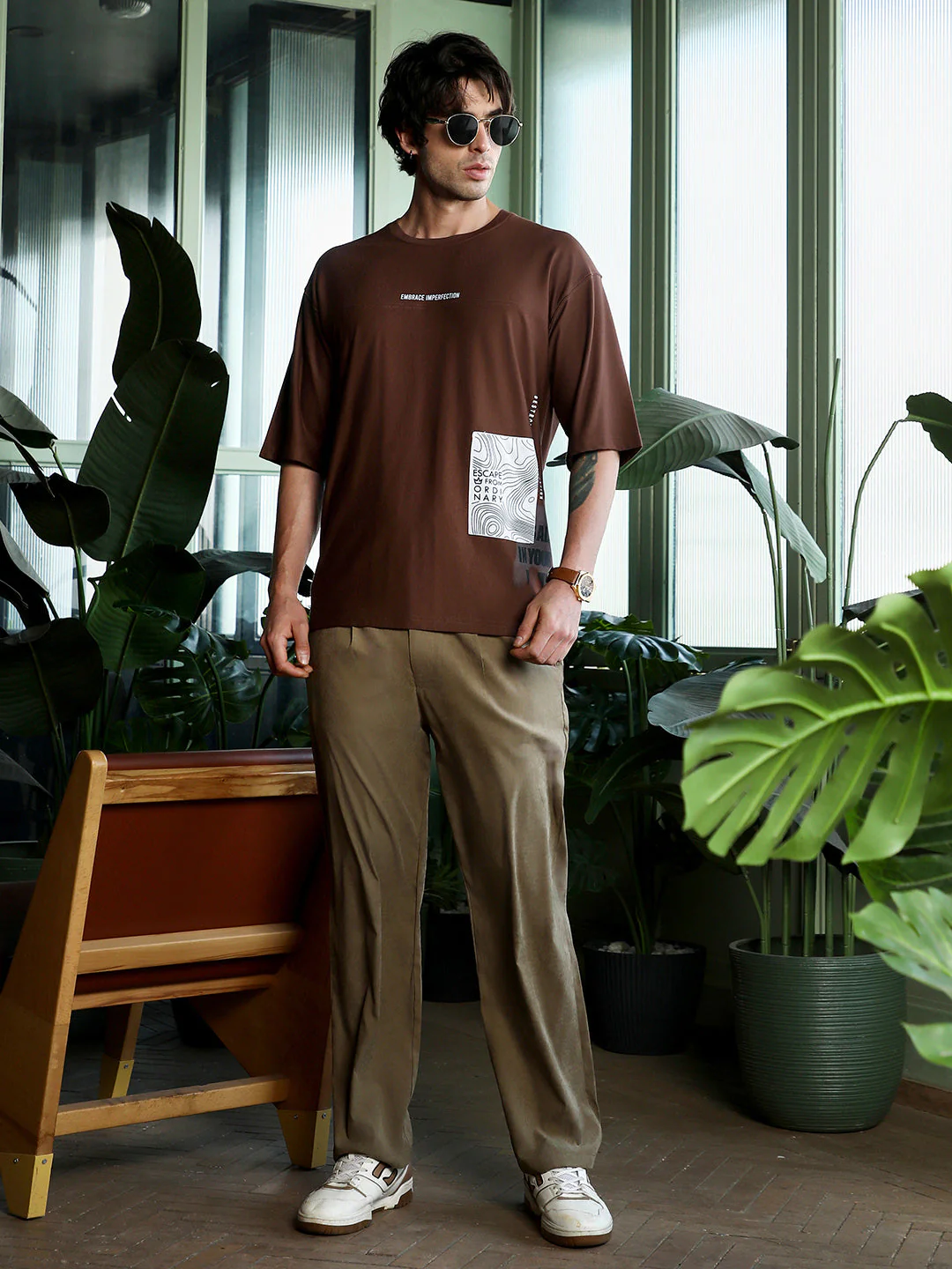 Escape-Ordinary Imprint Oversized T-Shirt - Image 6