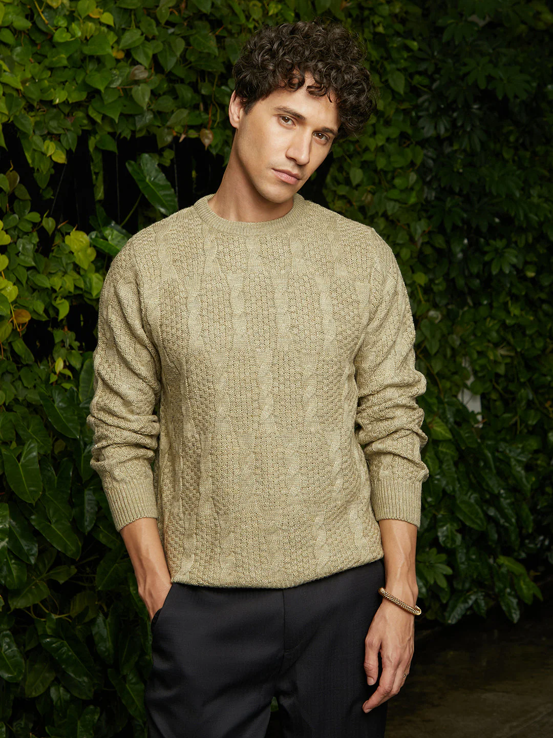 Twist-Knit Pullover Sweater - Image 2