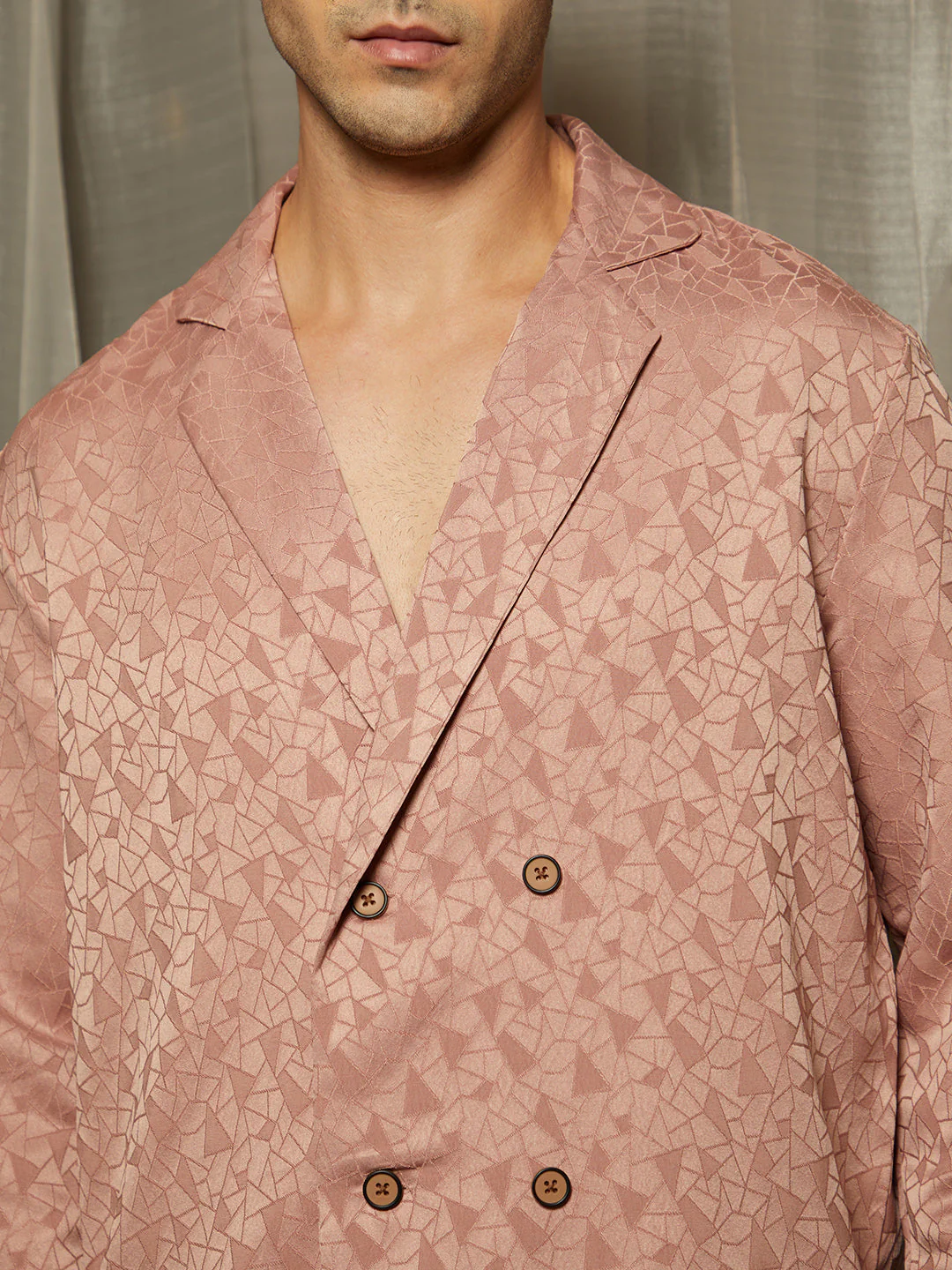 Double-Breasted Moziac Shirt - Image 7