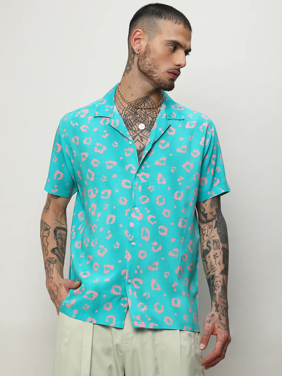 Ecoliva Flower Block Shirt - Image 2