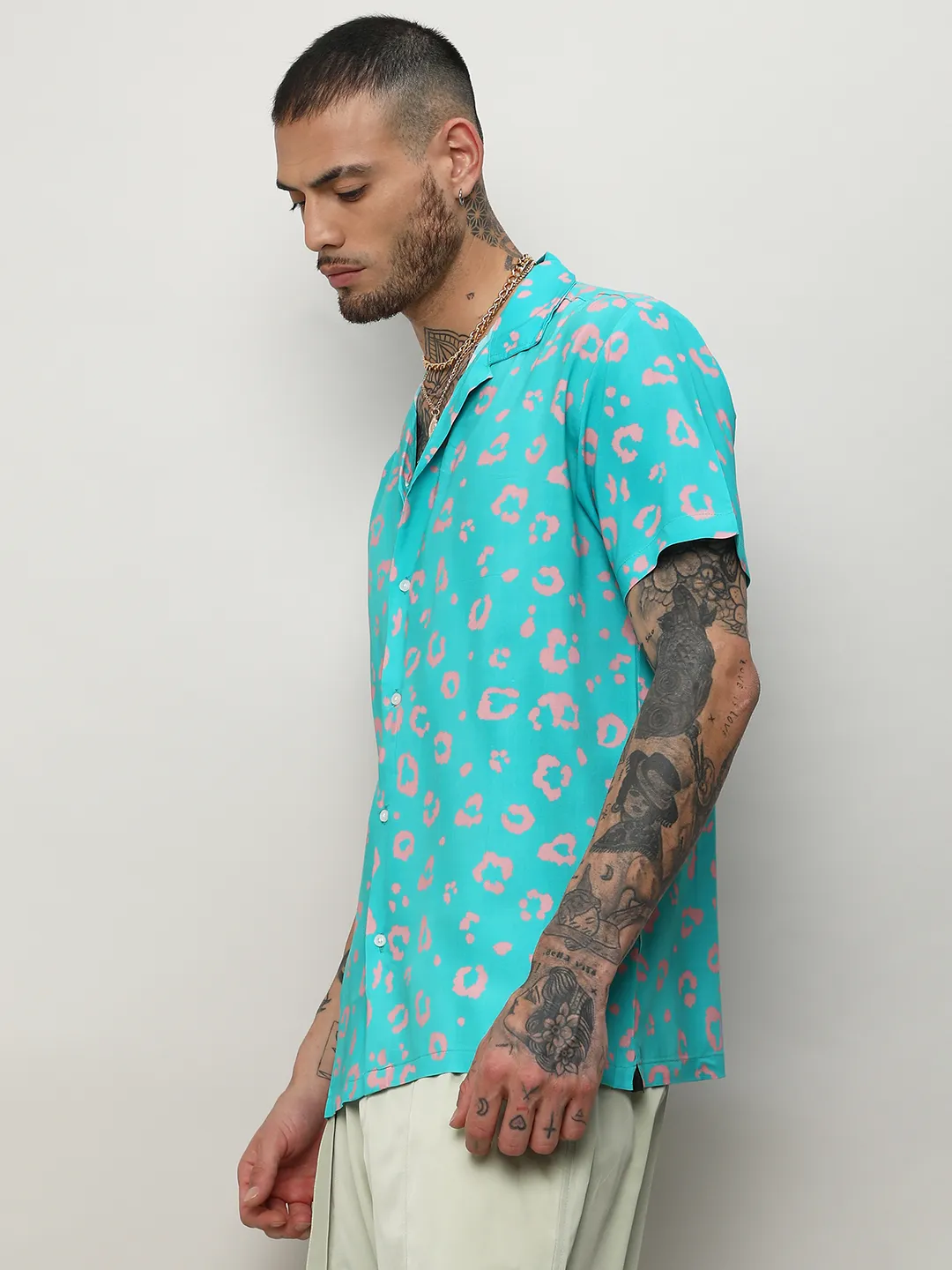 Ecoliva Flower Block Shirt - Image 3