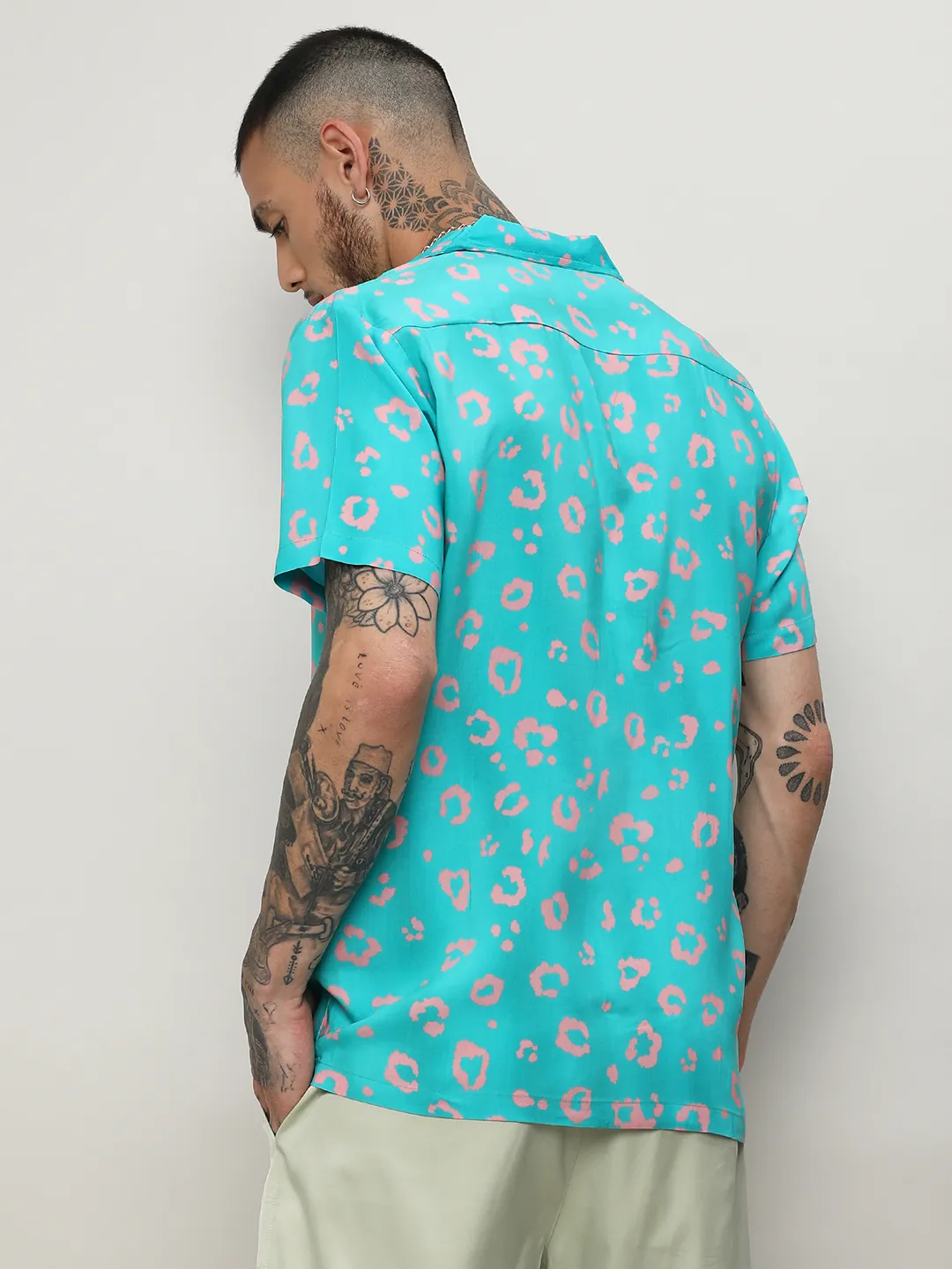 Ecoliva Flower Block Shirt - Image 4