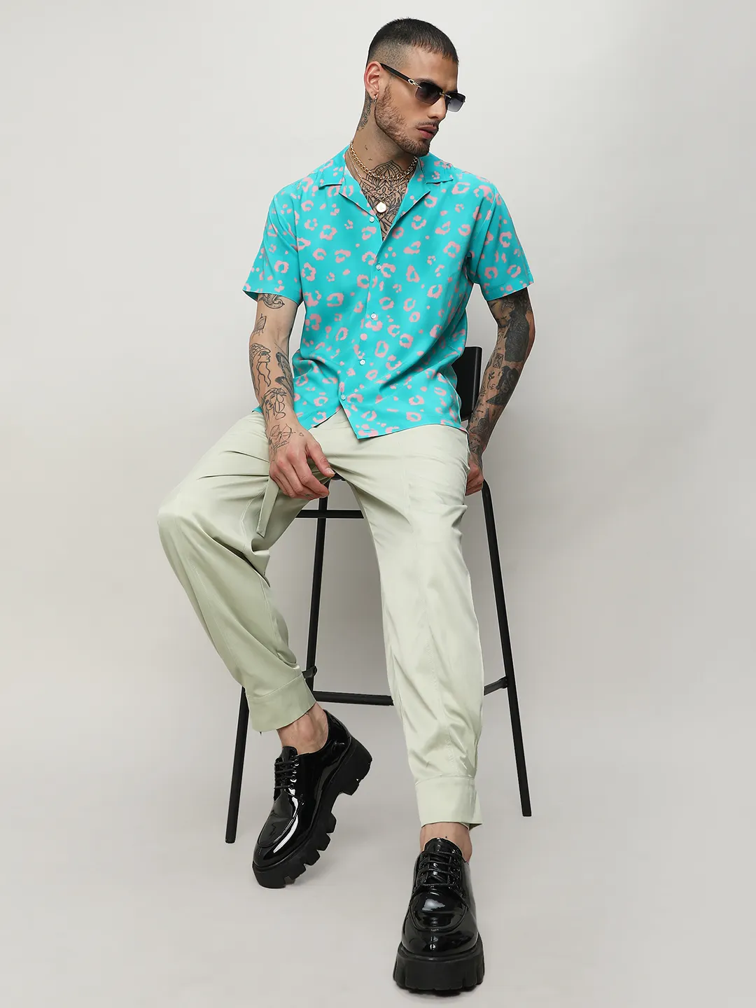 Ecoliva Flower Block Shirt - Image 6