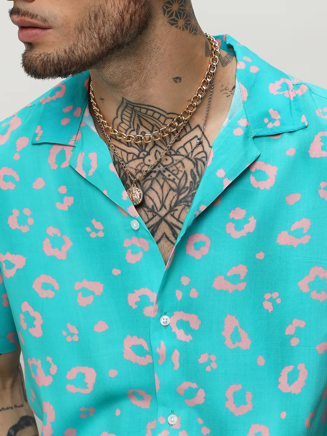 Ecoliva Flower Block Shirt - Image 7