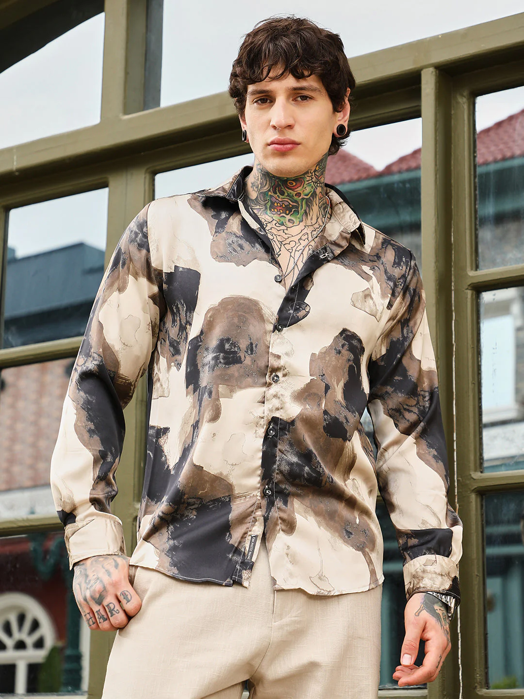 Abstract-Smear Imprint Shirt - Image 2
