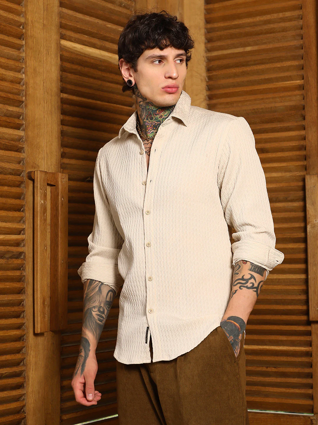 Braid-Lined Tactile Shirt - Image 3