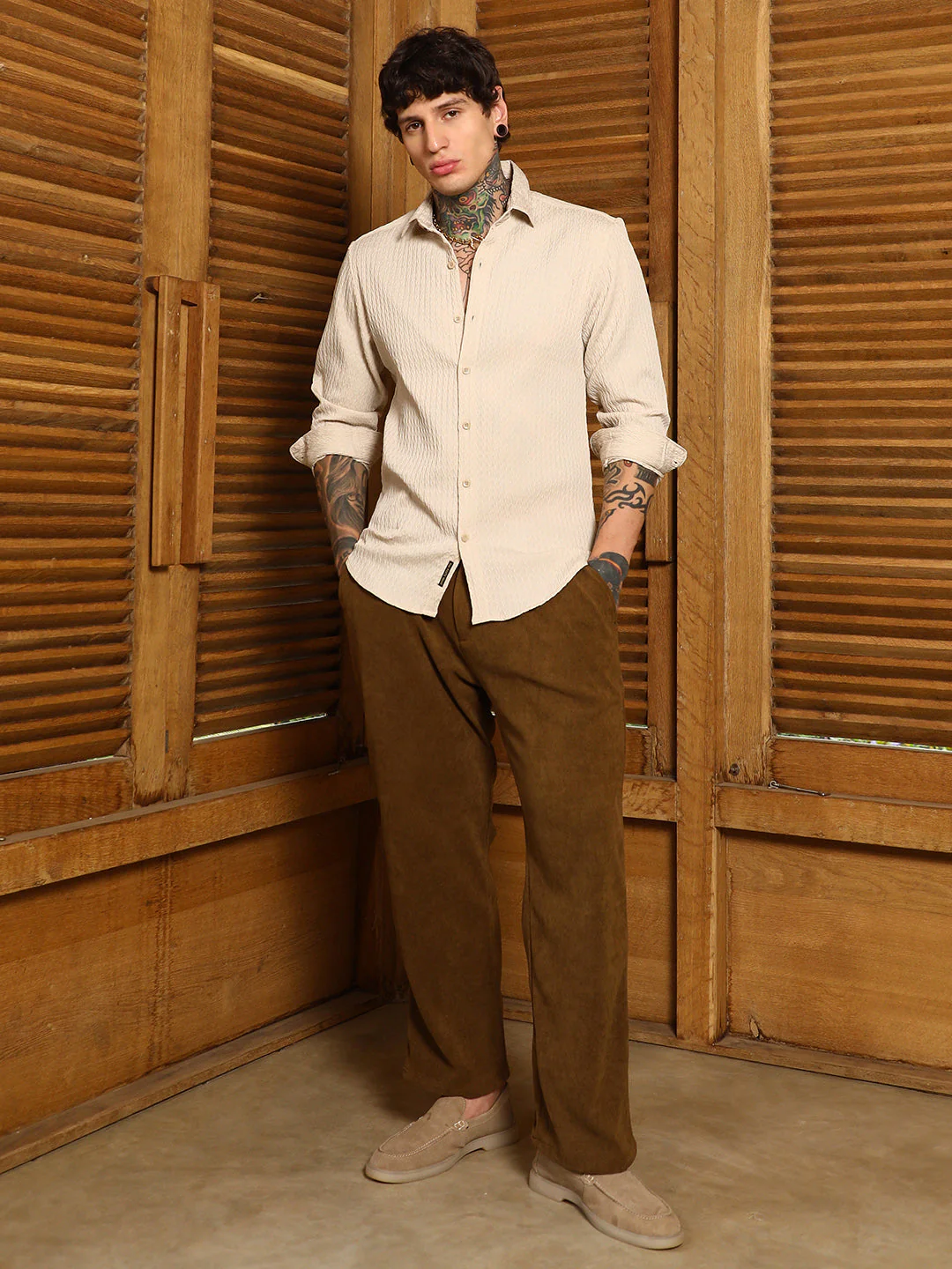 Braid-Lined Tactile Shirt - Image 4