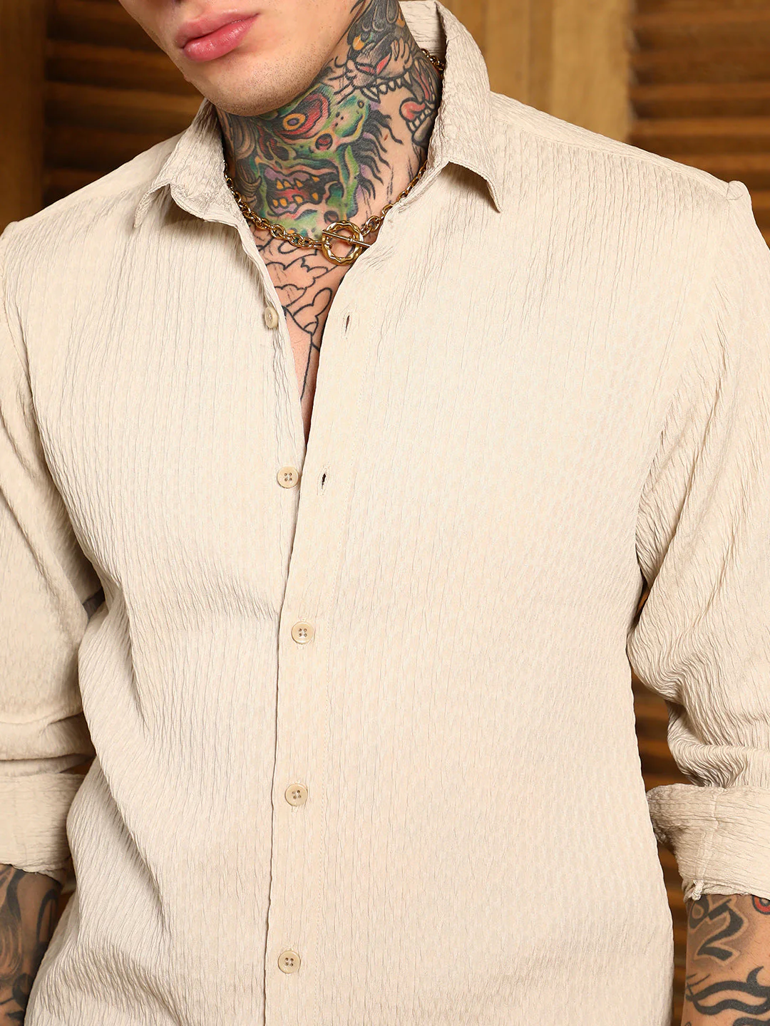 Braid-Lined Tactile Shirt - Image 6