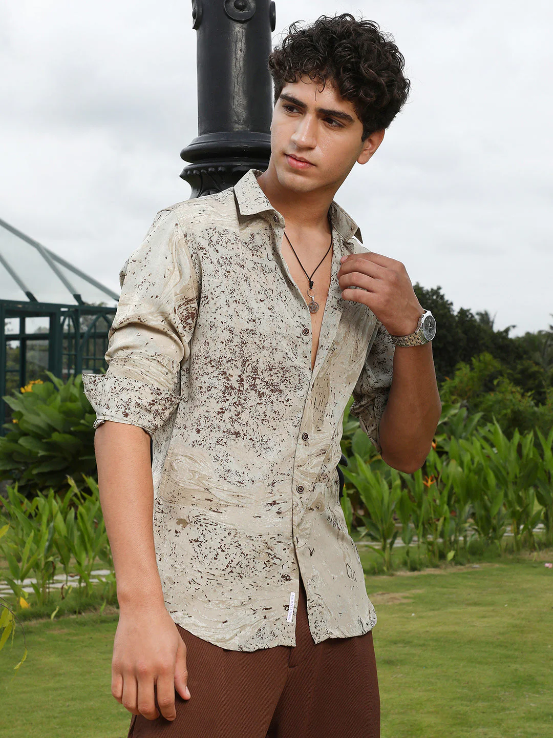 Marble-Specks Imprint Shirt - Image 3