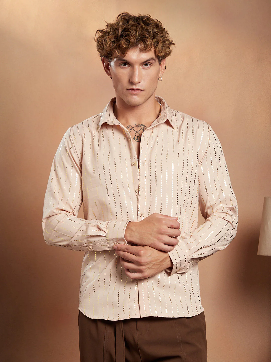 Metallic-Vined Shirt - Image 2