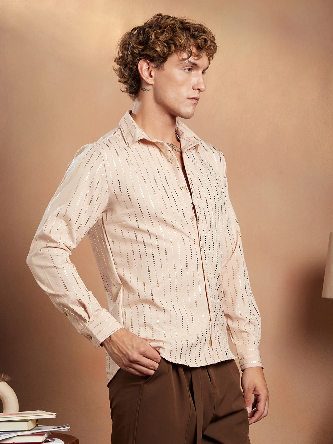 Metallic-Vined Shirt - Image 3