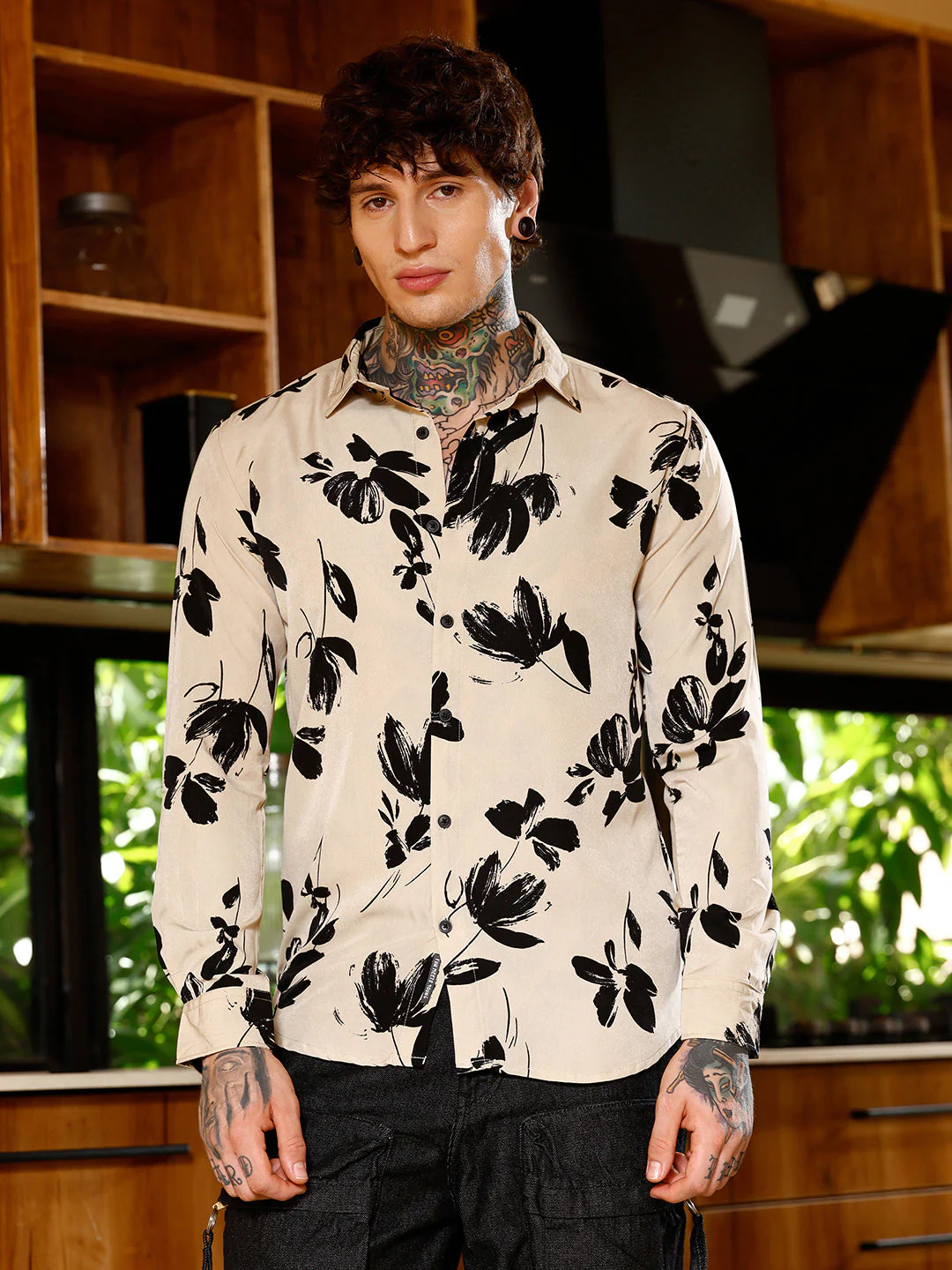 Flora-Stroke Imprint Shirt - Image 2