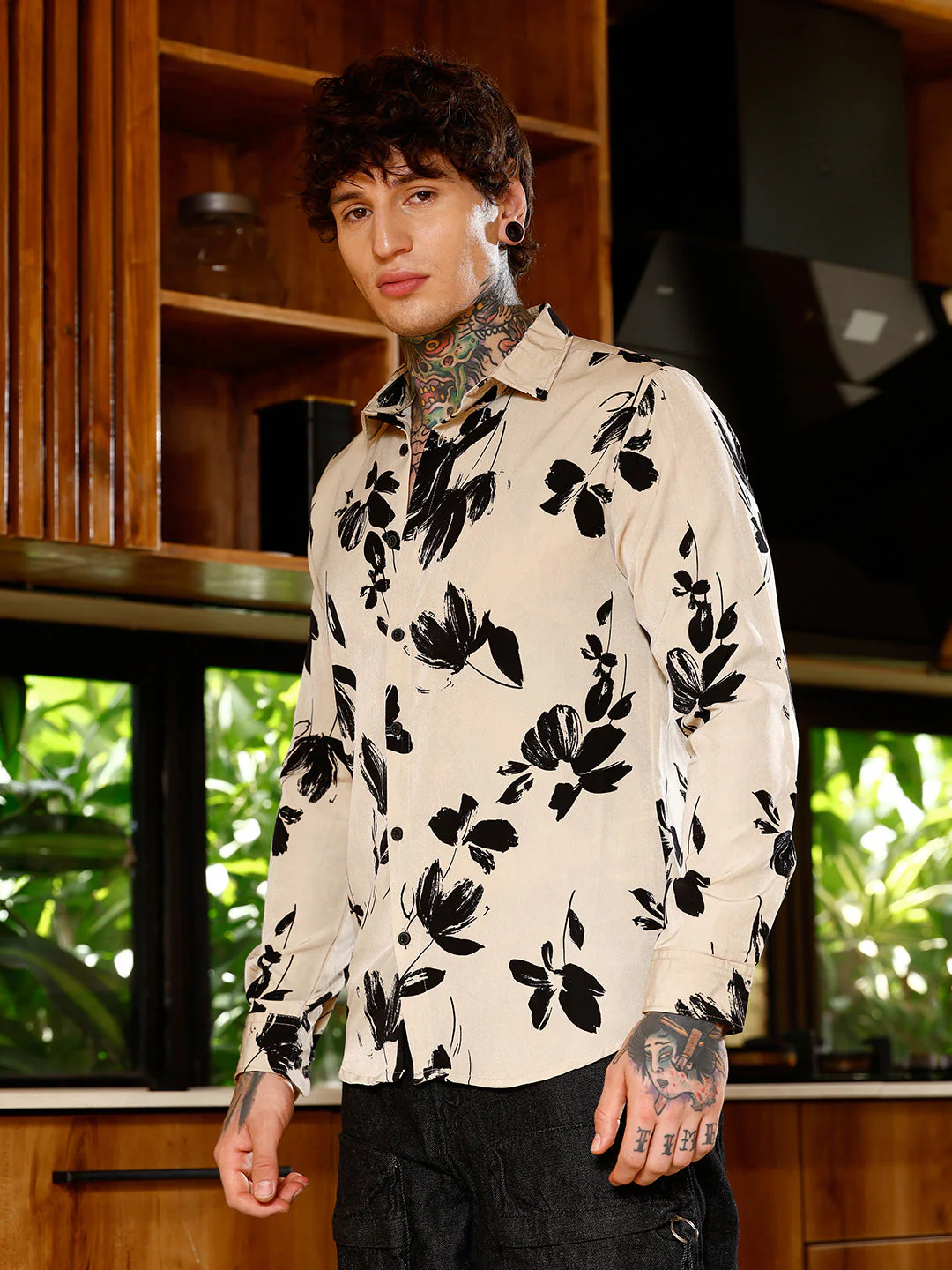 Flora-Stroke Imprint Shirt - Image 3