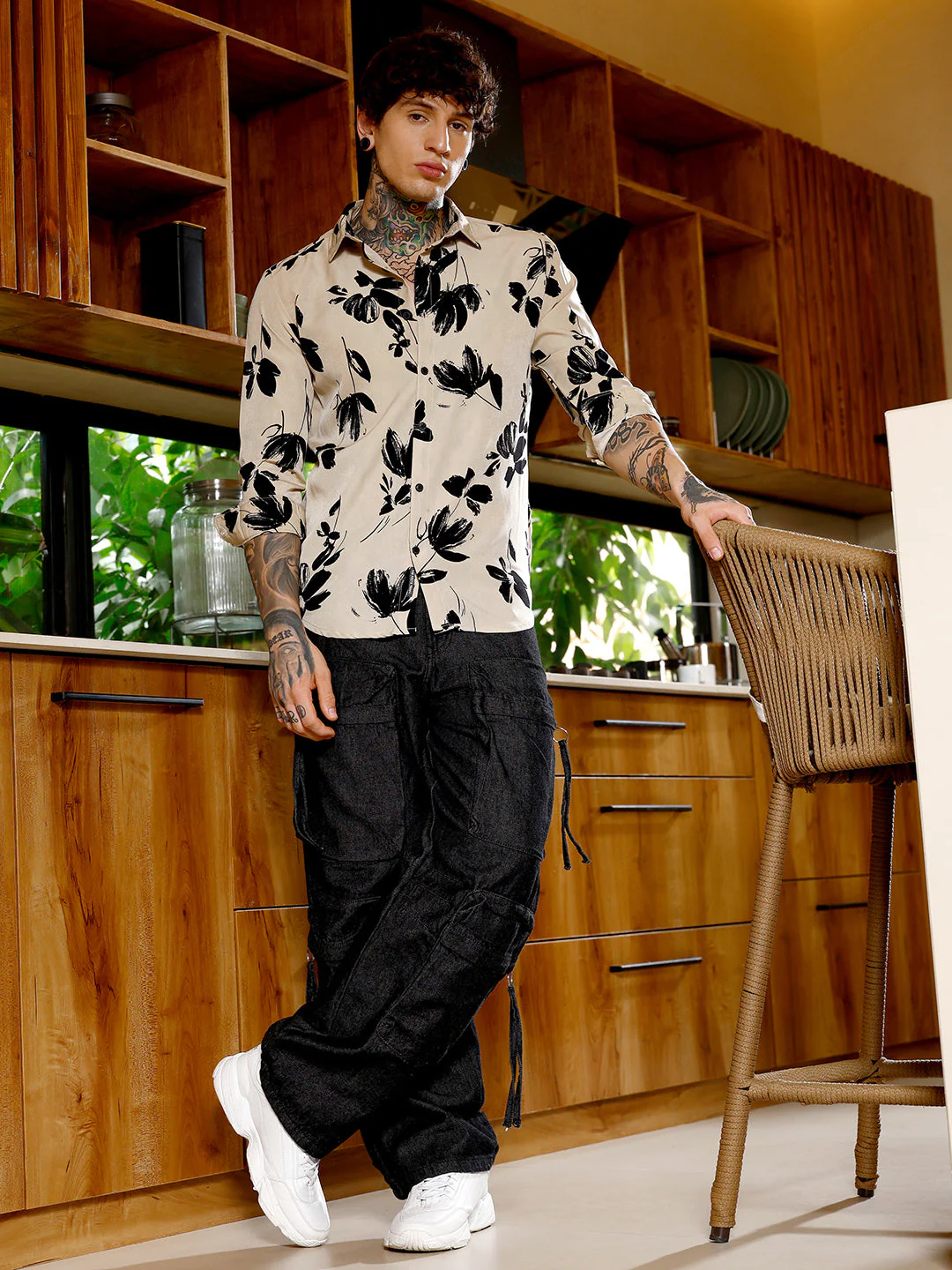 Flora-Stroke Imprint Shirt - Image 6