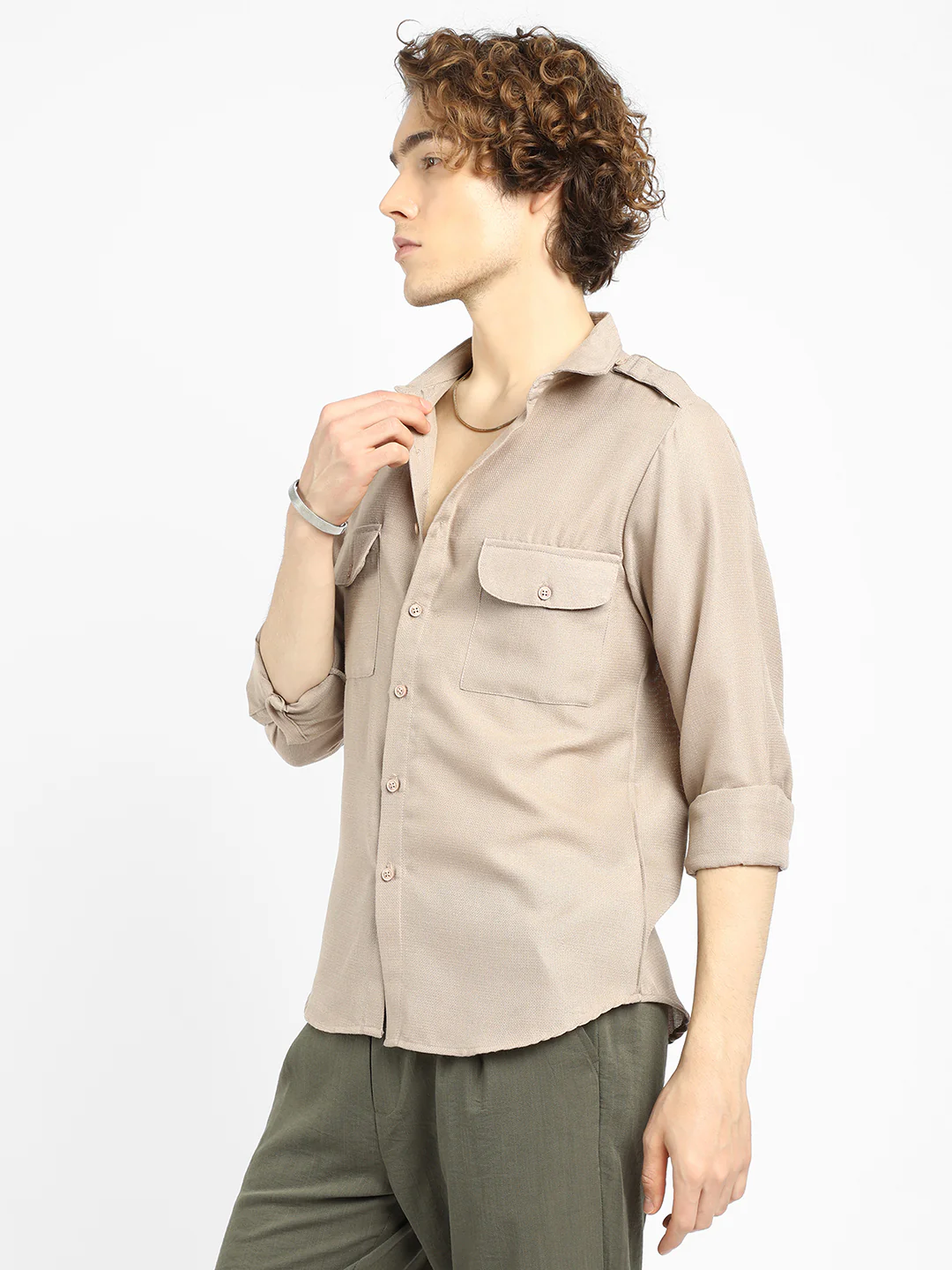 Solid Relaxed Shirt - Image 2