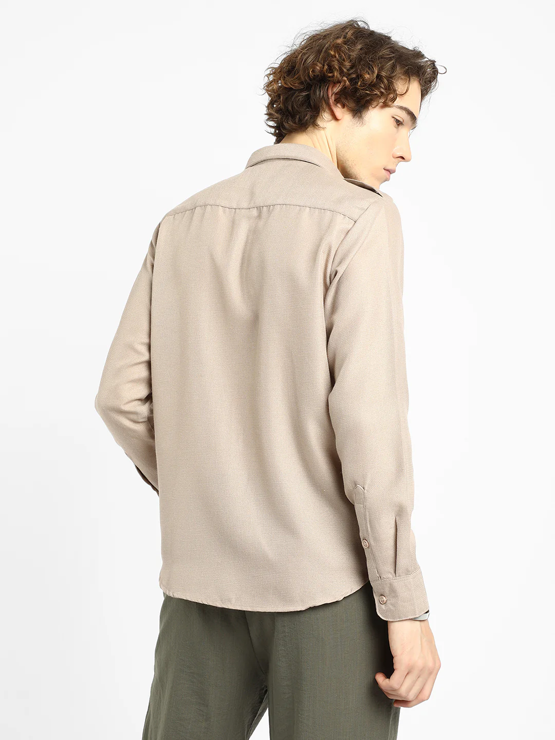 Solid Relaxed Shirt - Image 3