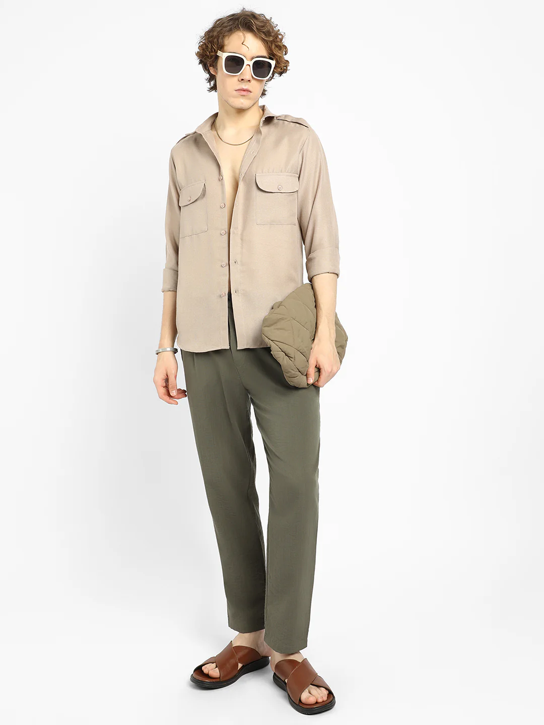 Solid Relaxed Shirt - Image 4