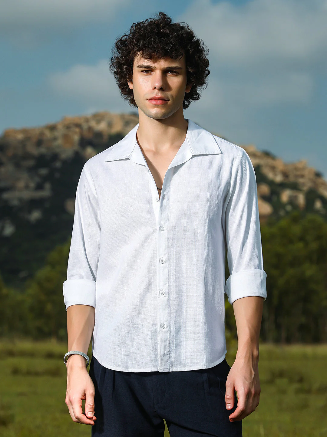 Solid Relaxed Shirt - Image 2