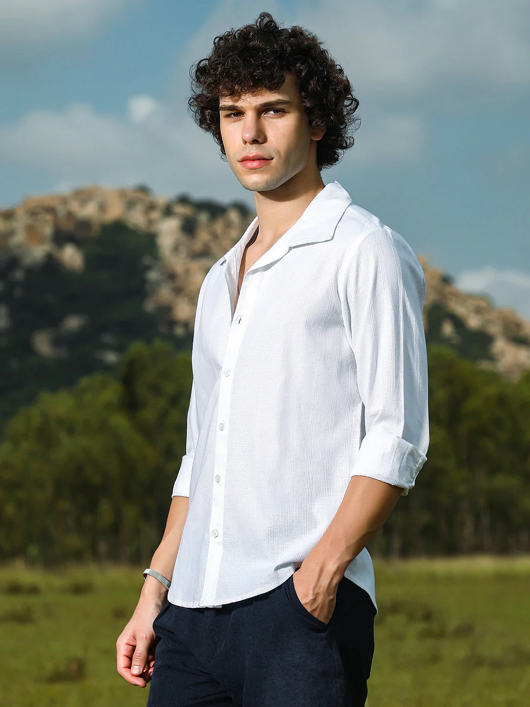 Solid Relaxed Shirt - Image 3