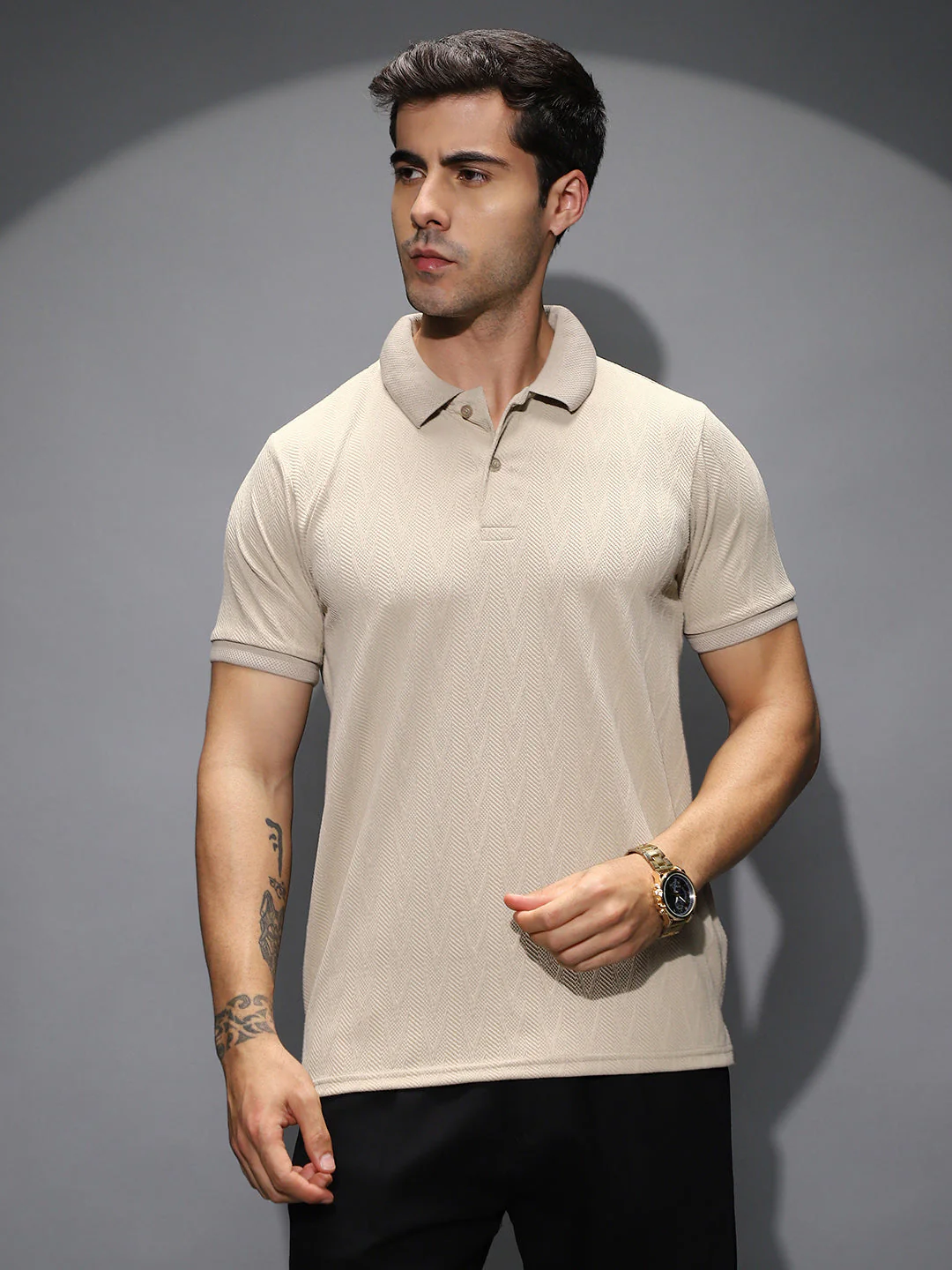 Spirit Weave Polo T-Shirt - Image 2