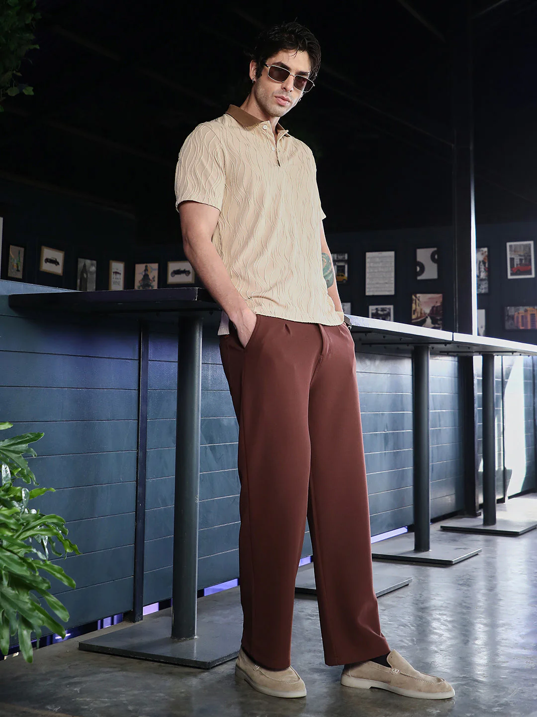 Swirl-Jacquard Polo T-Shirt - Image 6