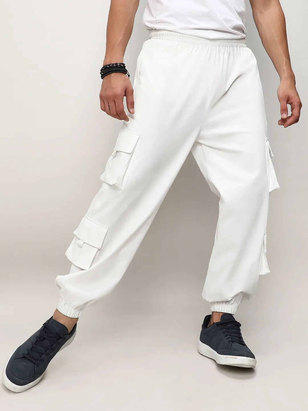 Cuffed Hem Cargo Trousers - Image 5