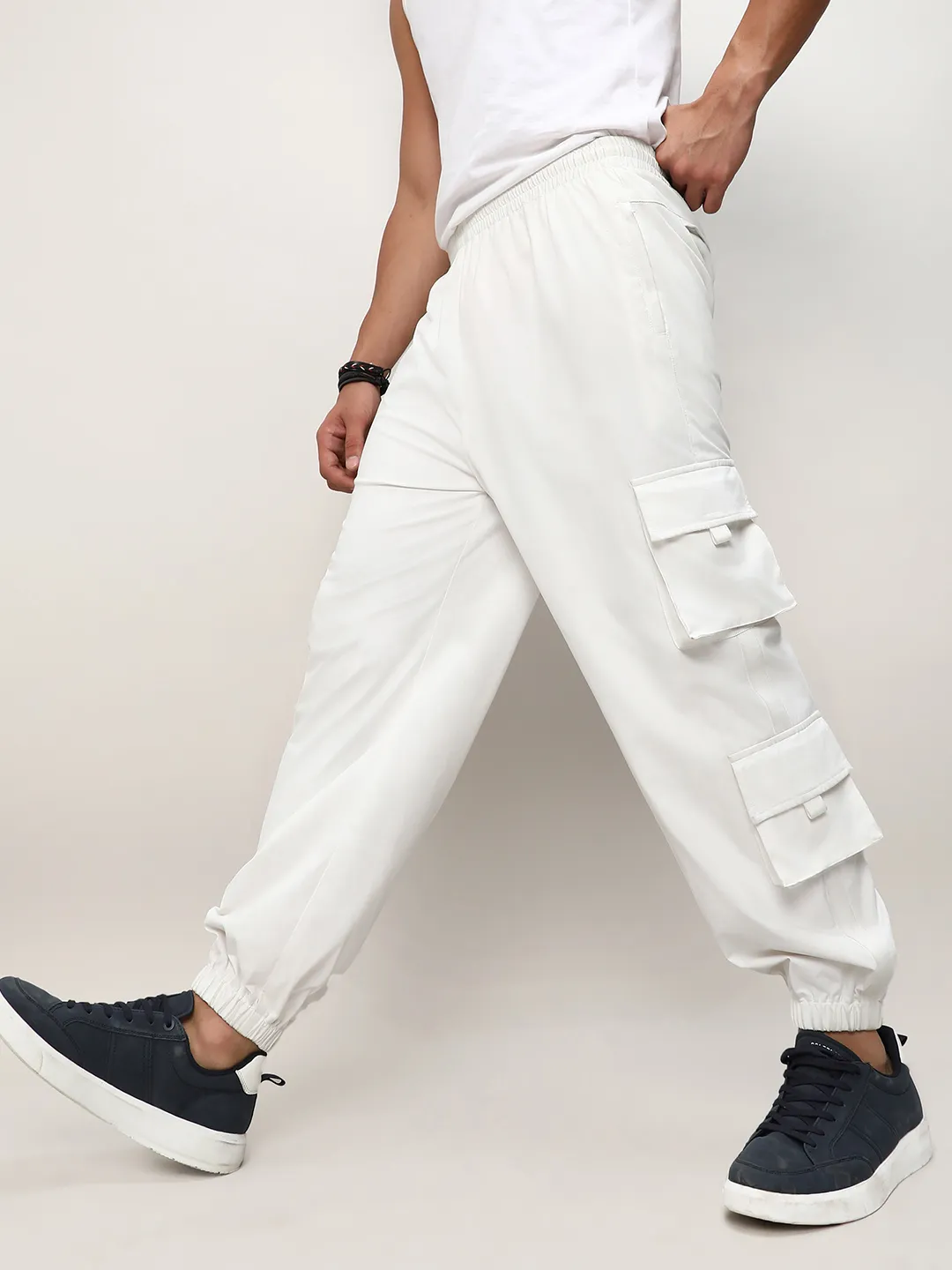 Cuffed Hem Cargo Trousers - Image 6
