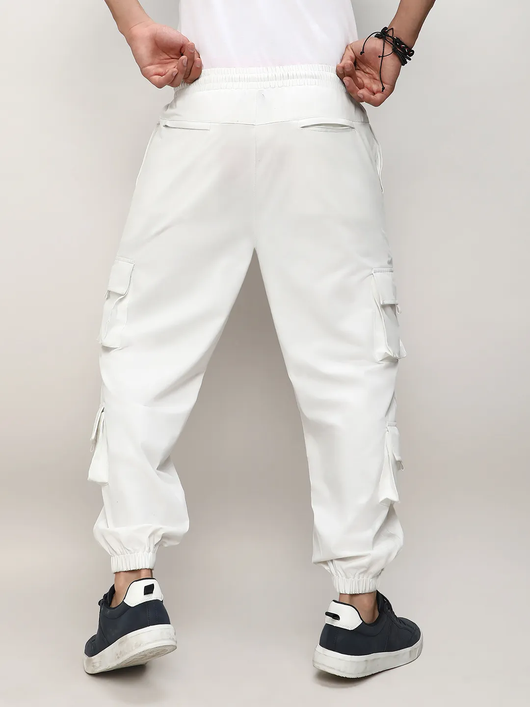 Cuffed Hem Cargo Trousers - Image 7