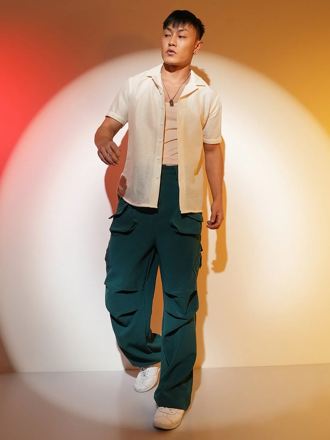 Asymmetrical Parachute Trousers - Image 5