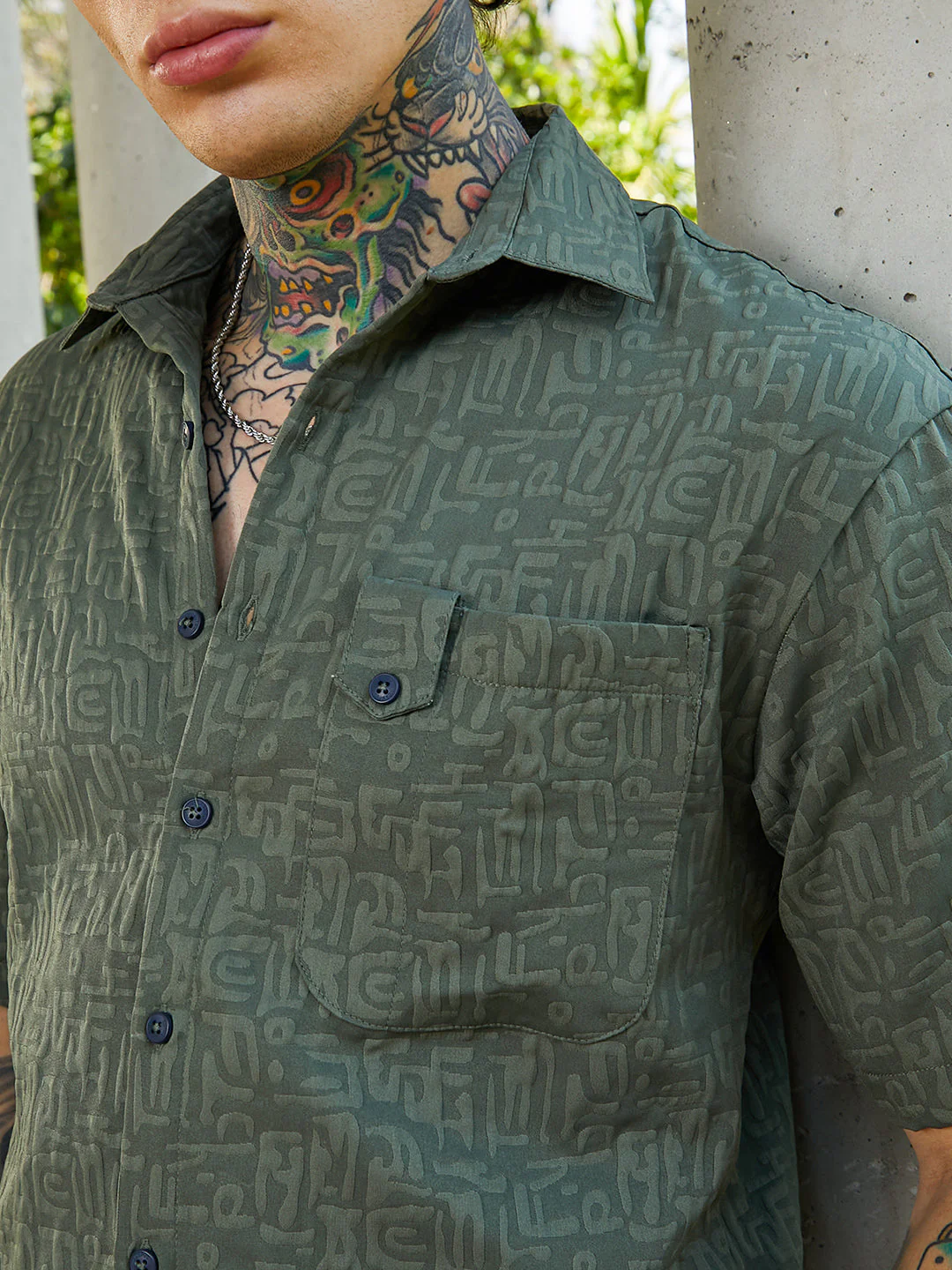 Aztec-Tactile Oversized Shirt - Image 7