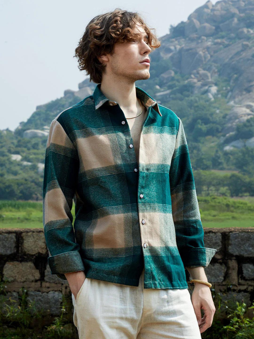 Vignette-Checkered Oversized Shirt - Image 3