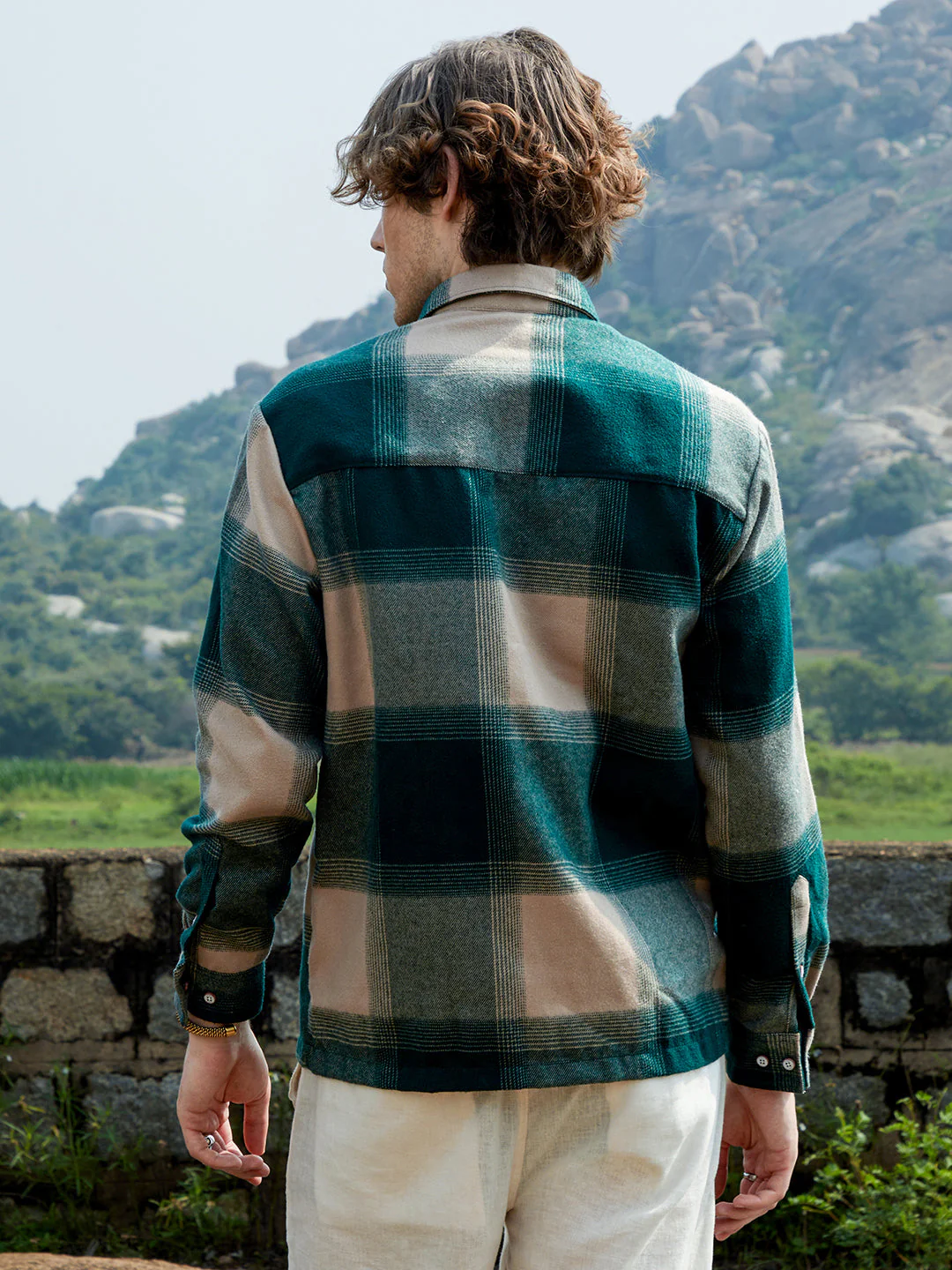 Vignette-Checkered Oversized Shirt - Image 4