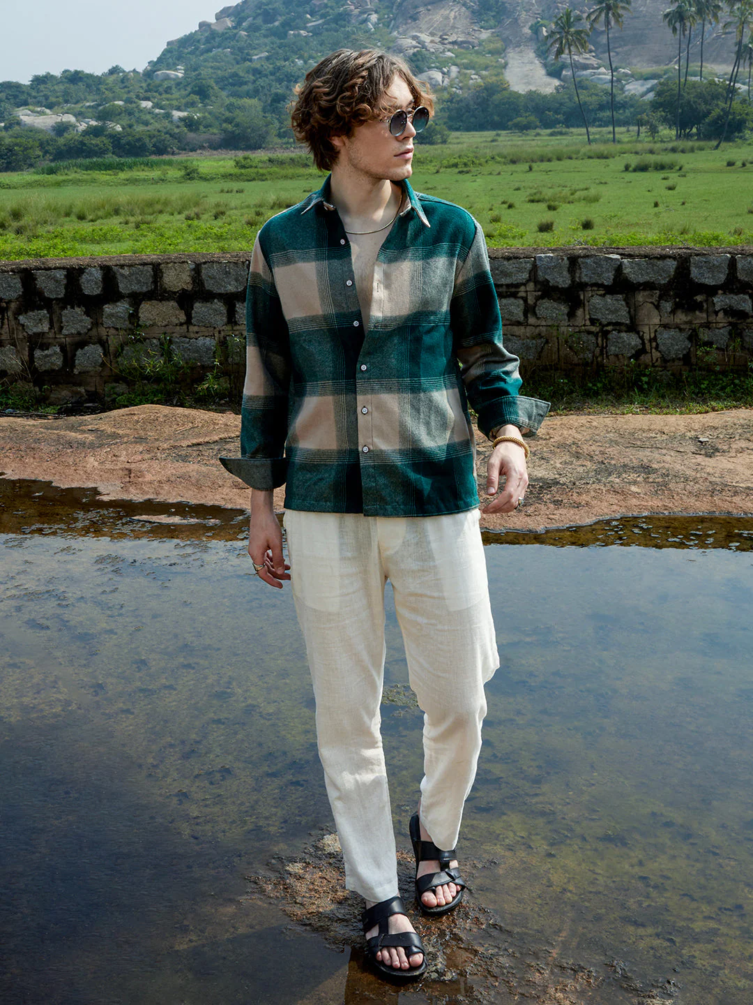 Vignette-Checkered Oversized Shirt - Image 6