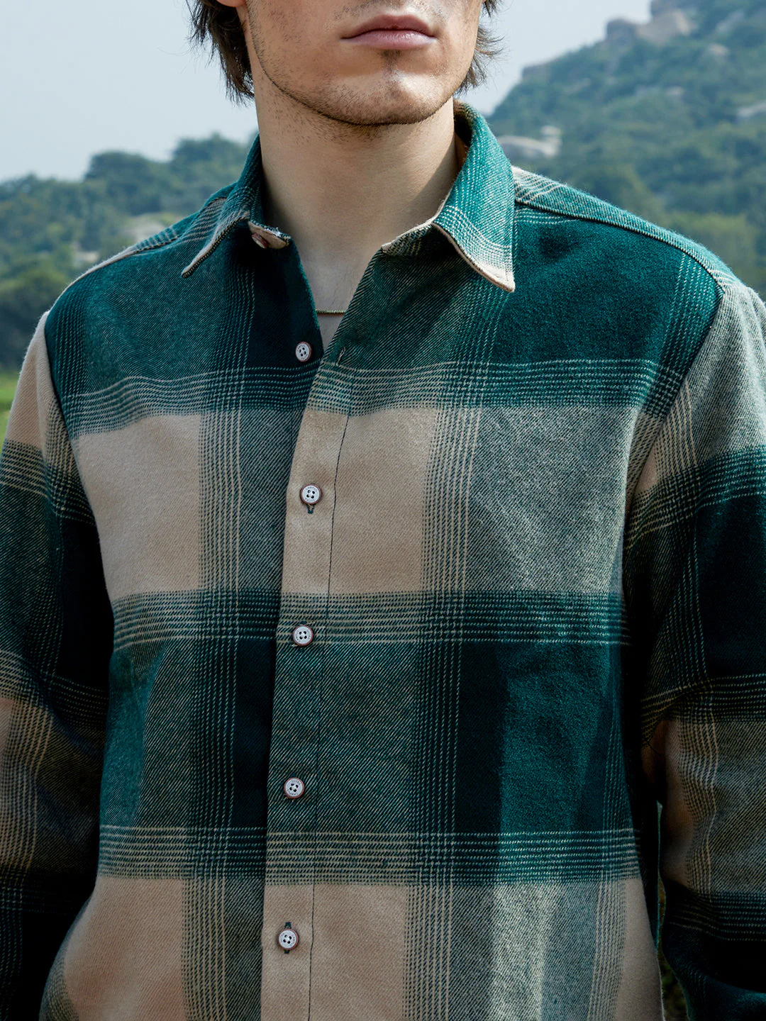 Vignette-Checkered Oversized Shirt - Image 7