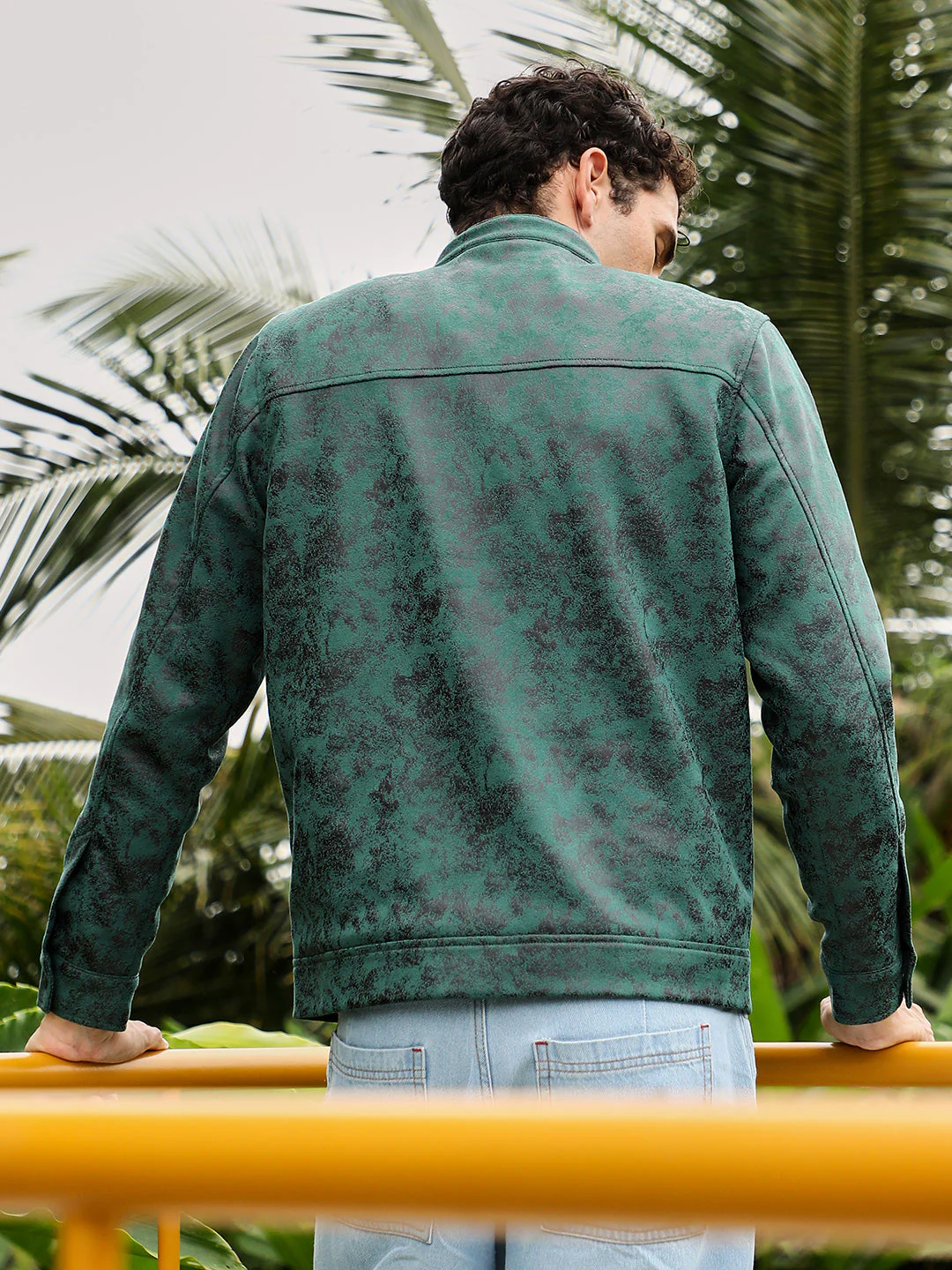 Embossed-Suede Rider Jacket - Image 4