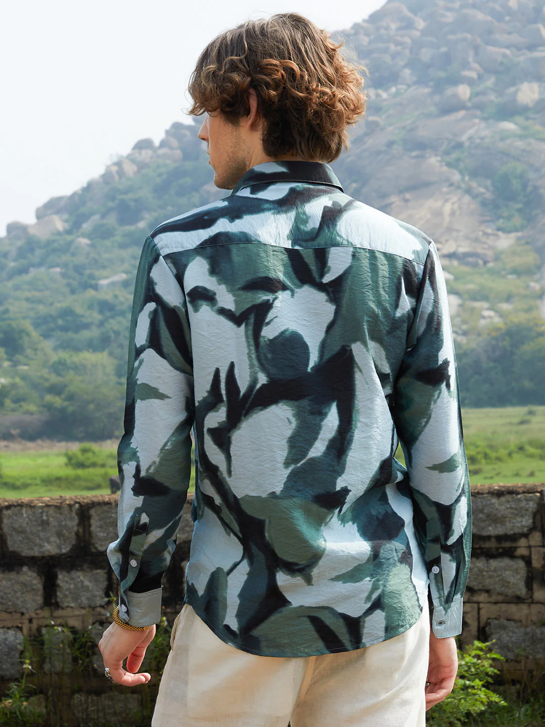 Dark-Base Abstract Shirt - Image 4