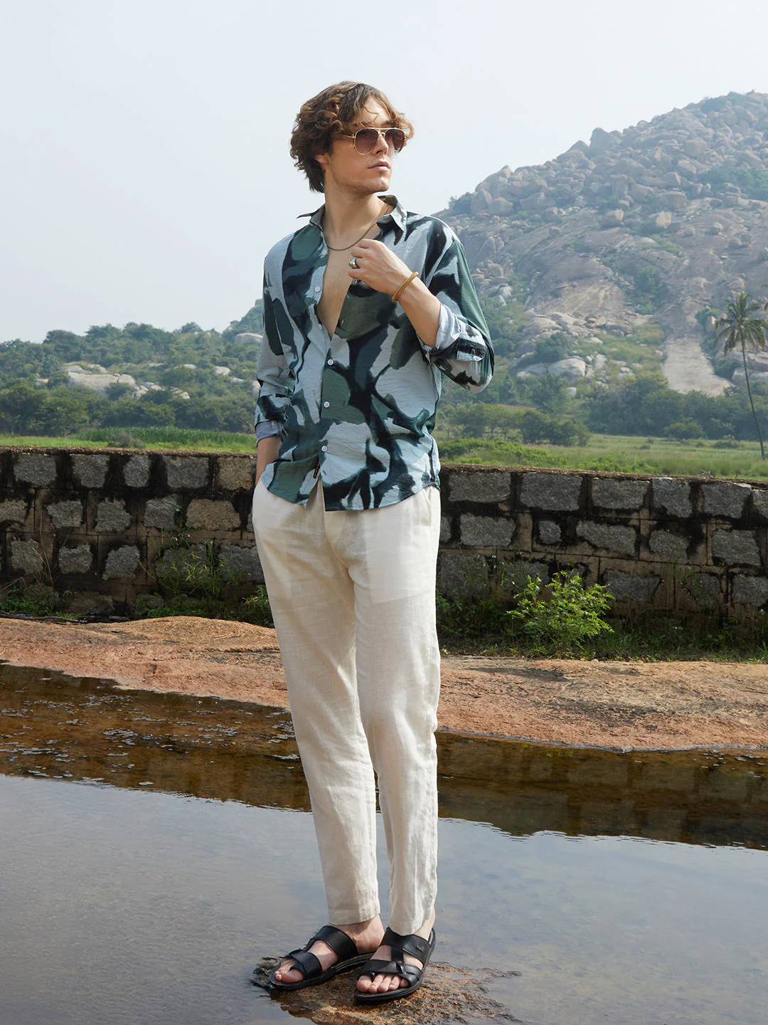 Dark-Base Abstract Shirt - Image 6