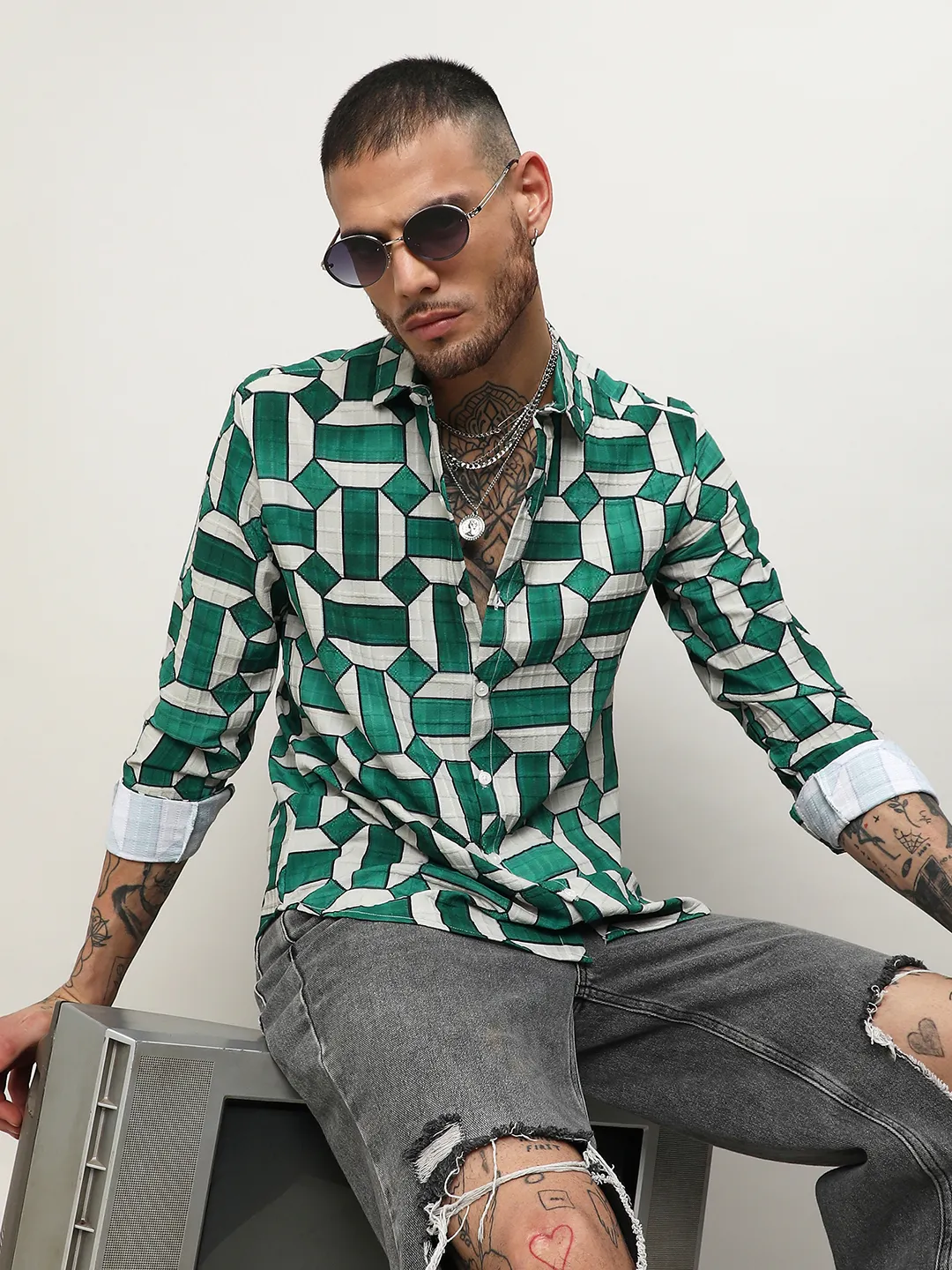 Contrast Block Shirt - Image 4