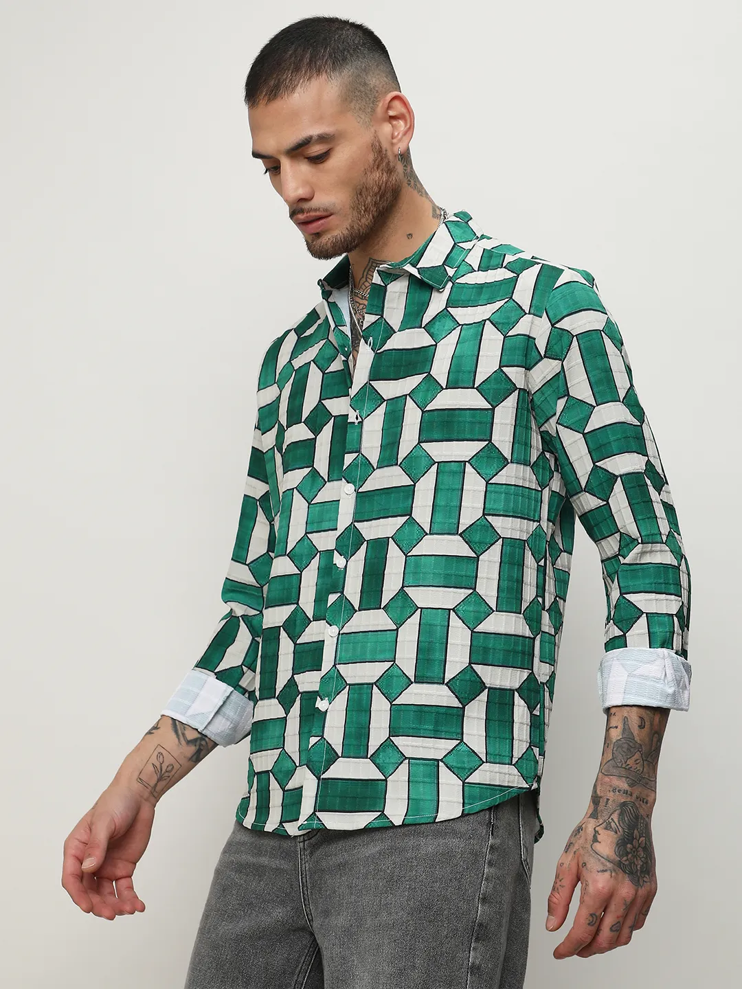 Contrast Block Shirt - Image 6